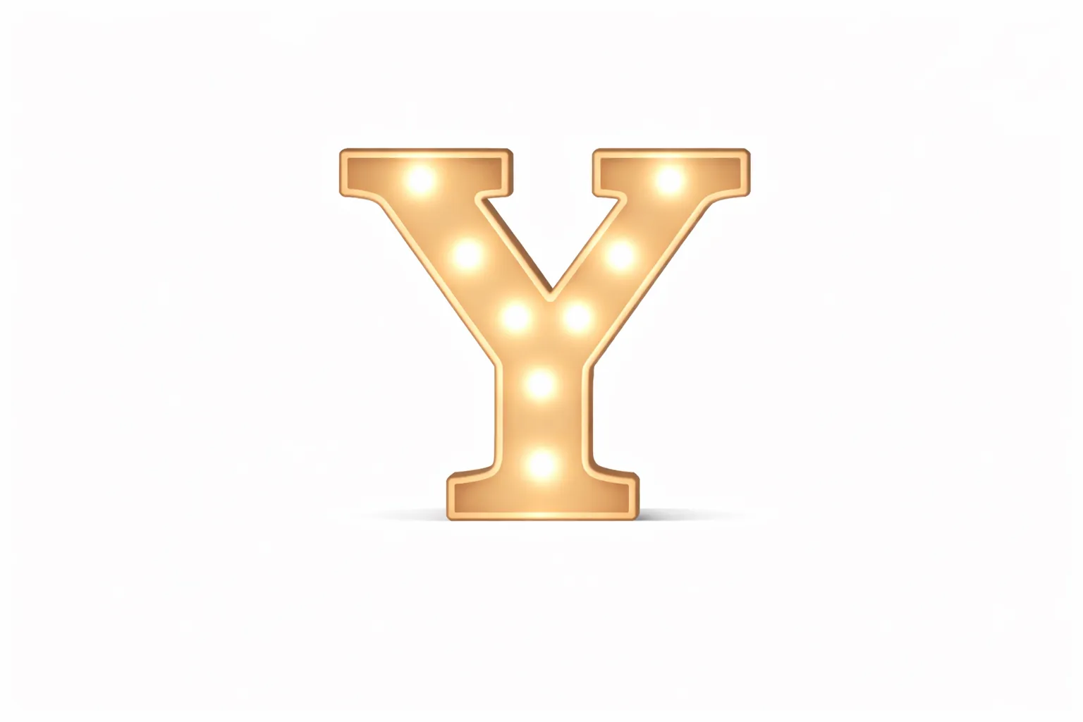 LED - Letter Y LED Light Up Letter – 22cm High