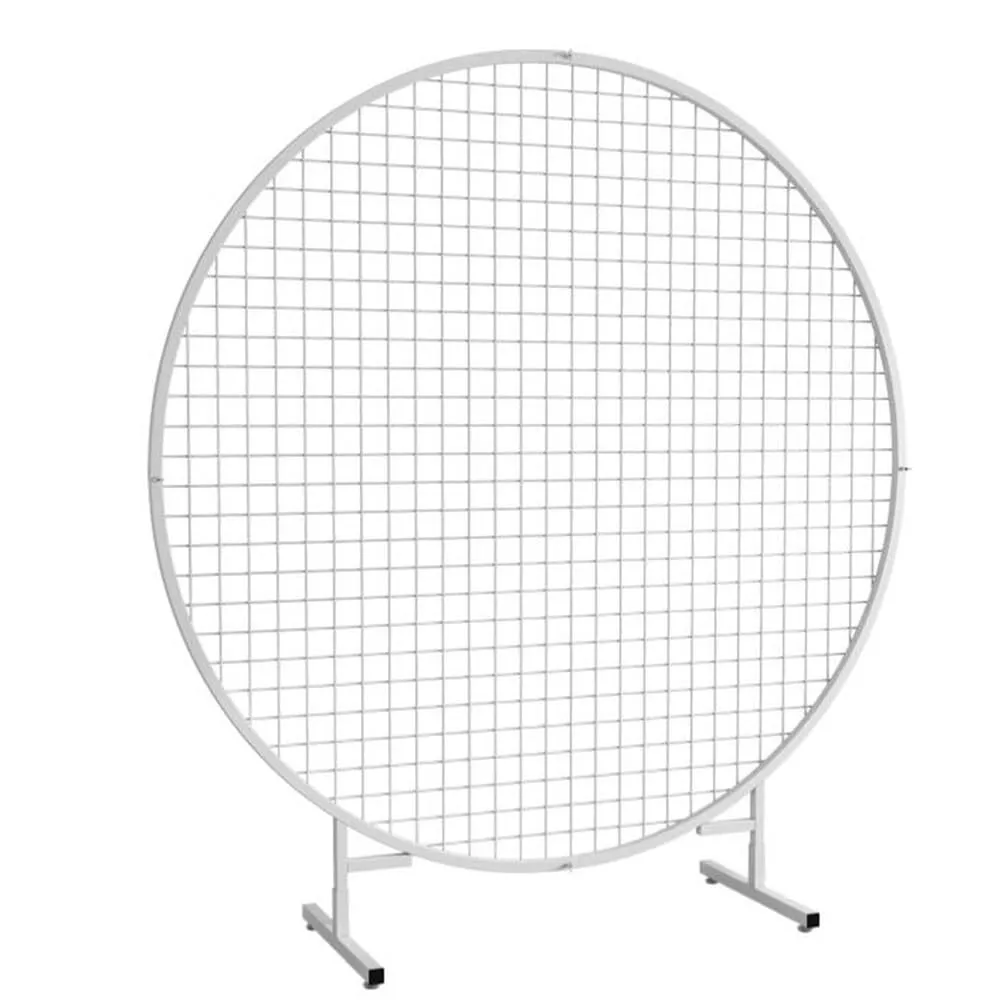 Backdrop - White Mesh Circle backdrop Stand