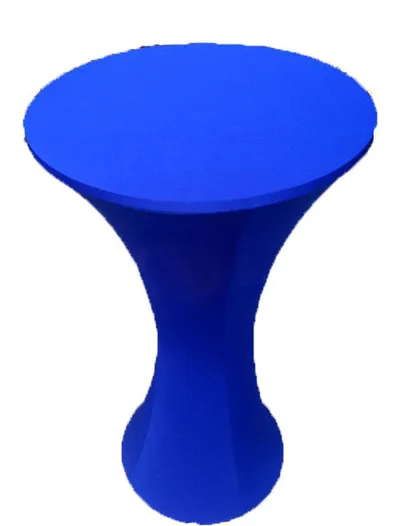 Dry Bar Table Cover = Royal Blue Spandex / Lycra (Full Length)