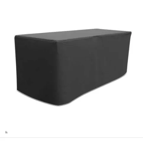 Tablecloth Black 1.8m Fitted Rectangle (Commercial Grade, Laundered, NOT professional pressed)