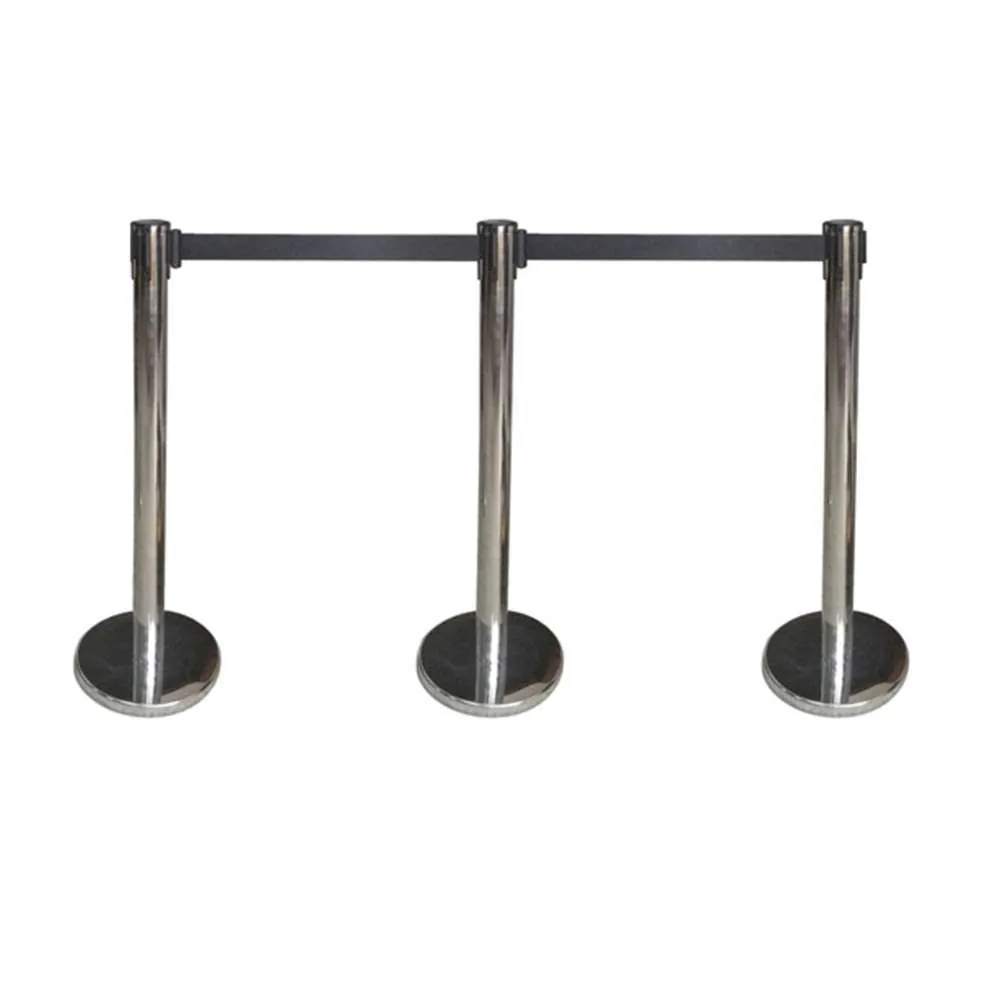 Tensa Barrier 2m Retractable Black Strap