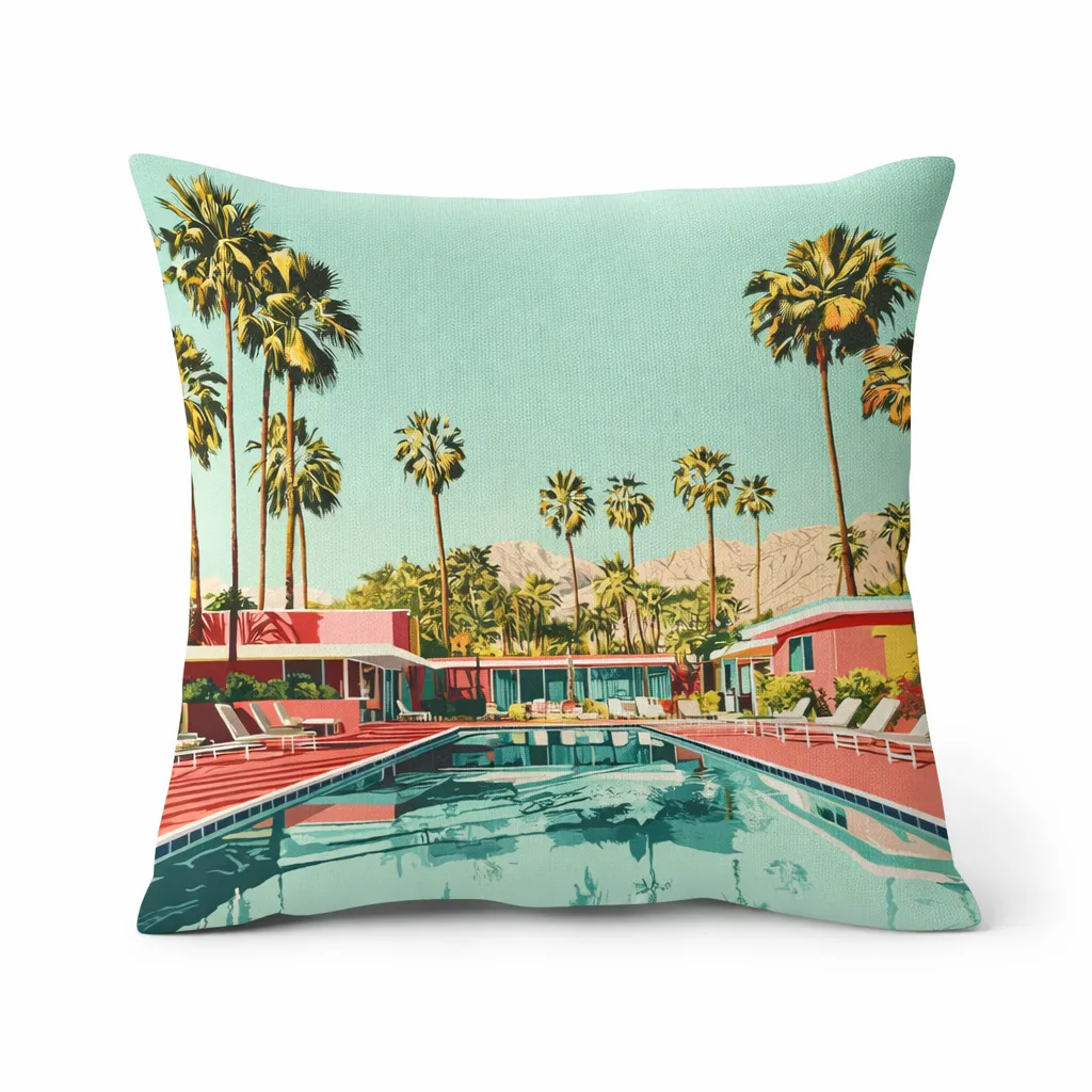 Cushion - Palm Springs Poolside 45x45 cm cushion 