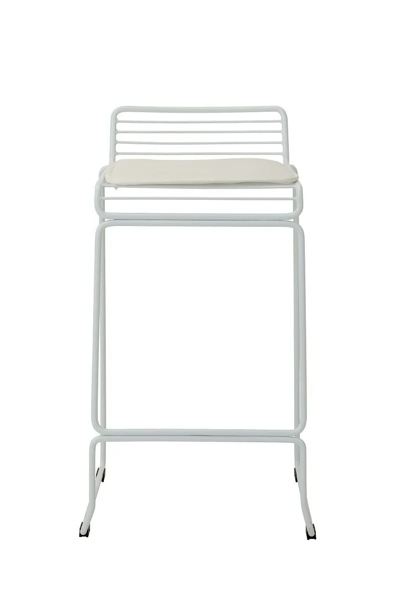 Stool - White Studio Wire Bar Stool