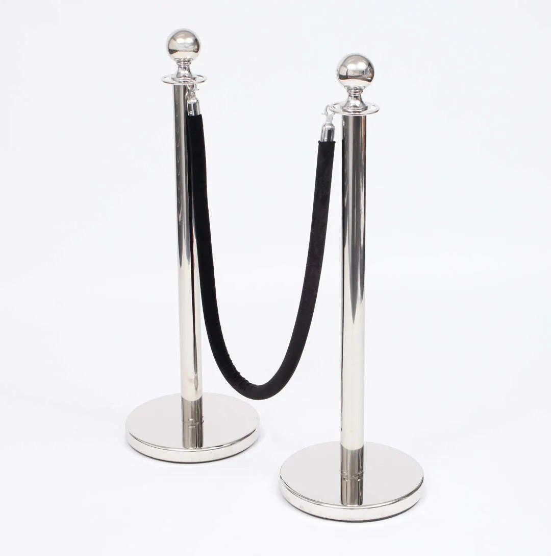 Black Bollard Rope (Silver)