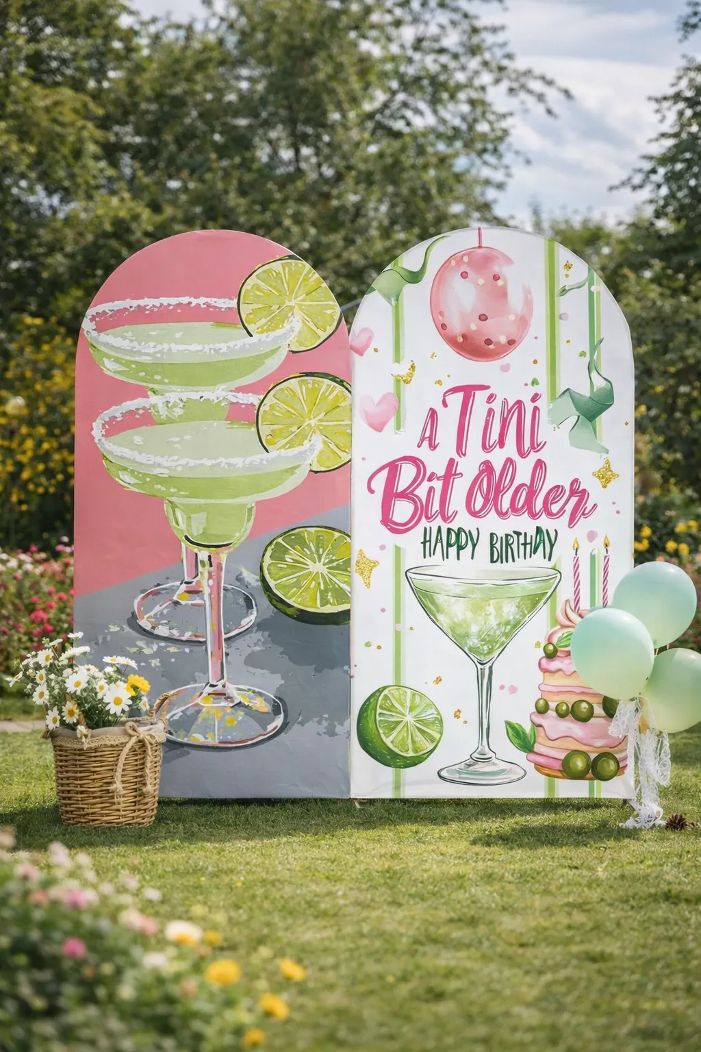 Backdrop - Martin Double Panel Arched Backdrop x2 