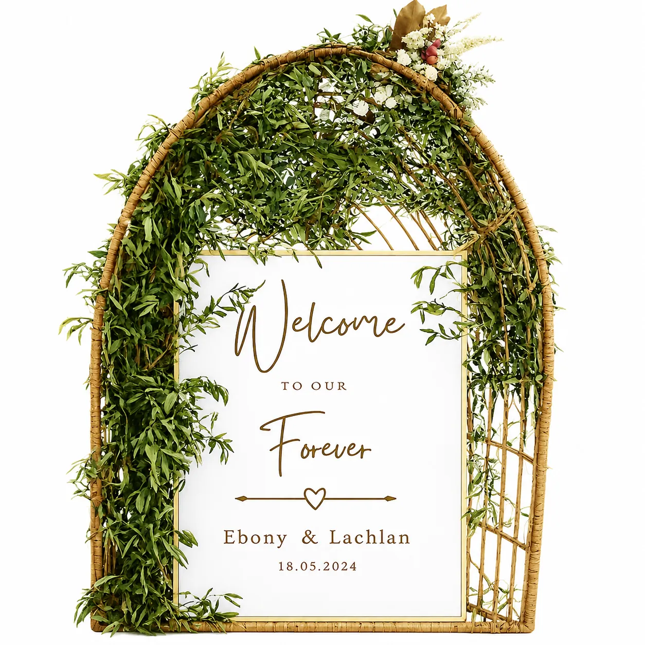 Backdrop - Beautiful Backdrop arched wicker backdrop