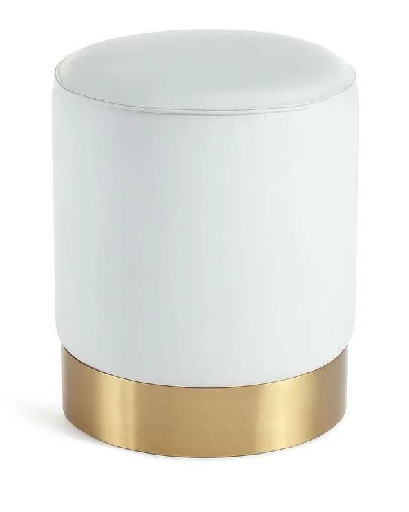 Chair - Gold ottoman