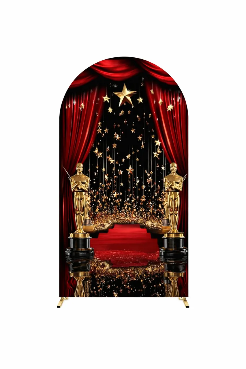 Backdrop - Hollywood Arch Backdrop – Red Carpet Entrance