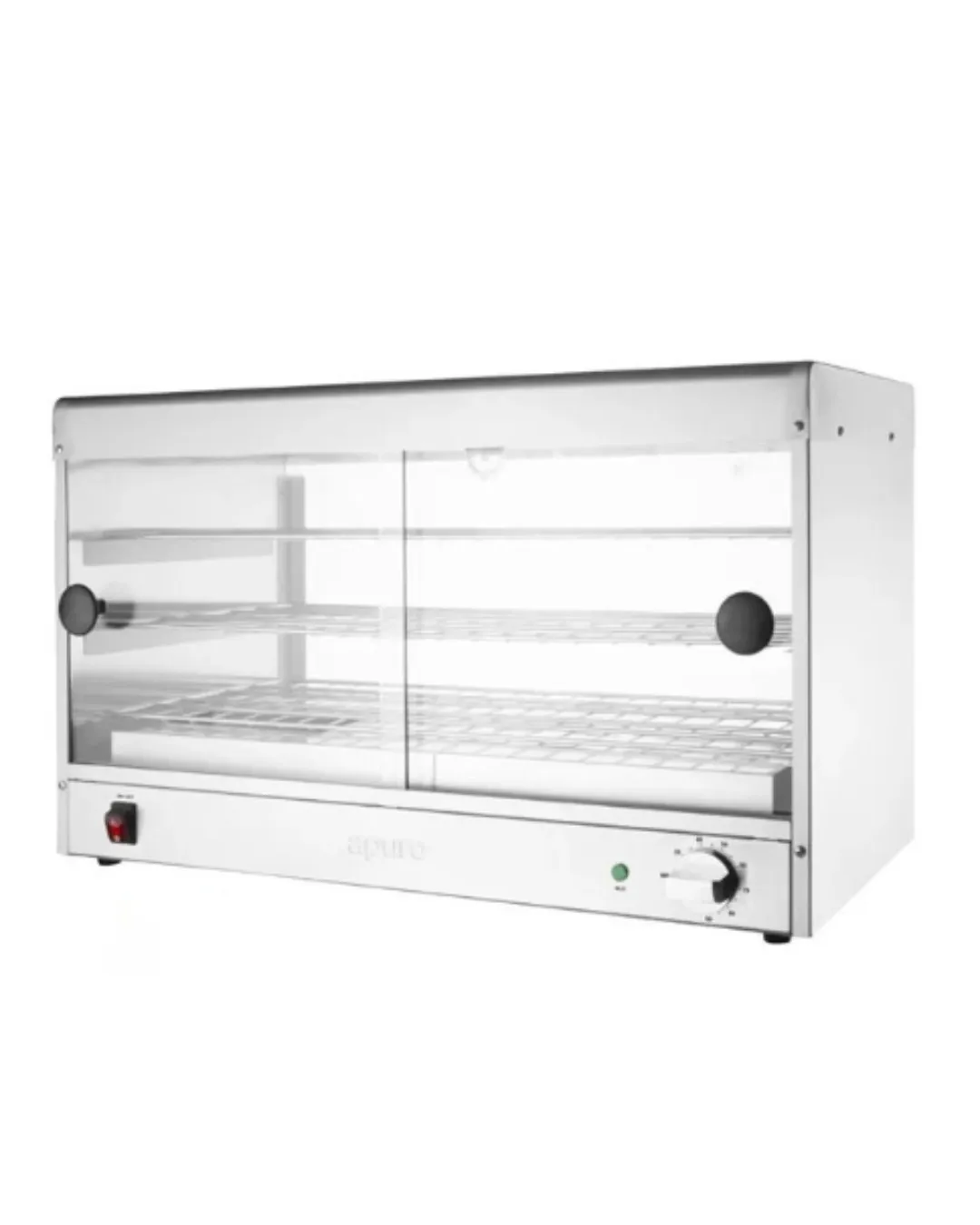 Pie Warmer for 60 piece Large - Glass sliding door
