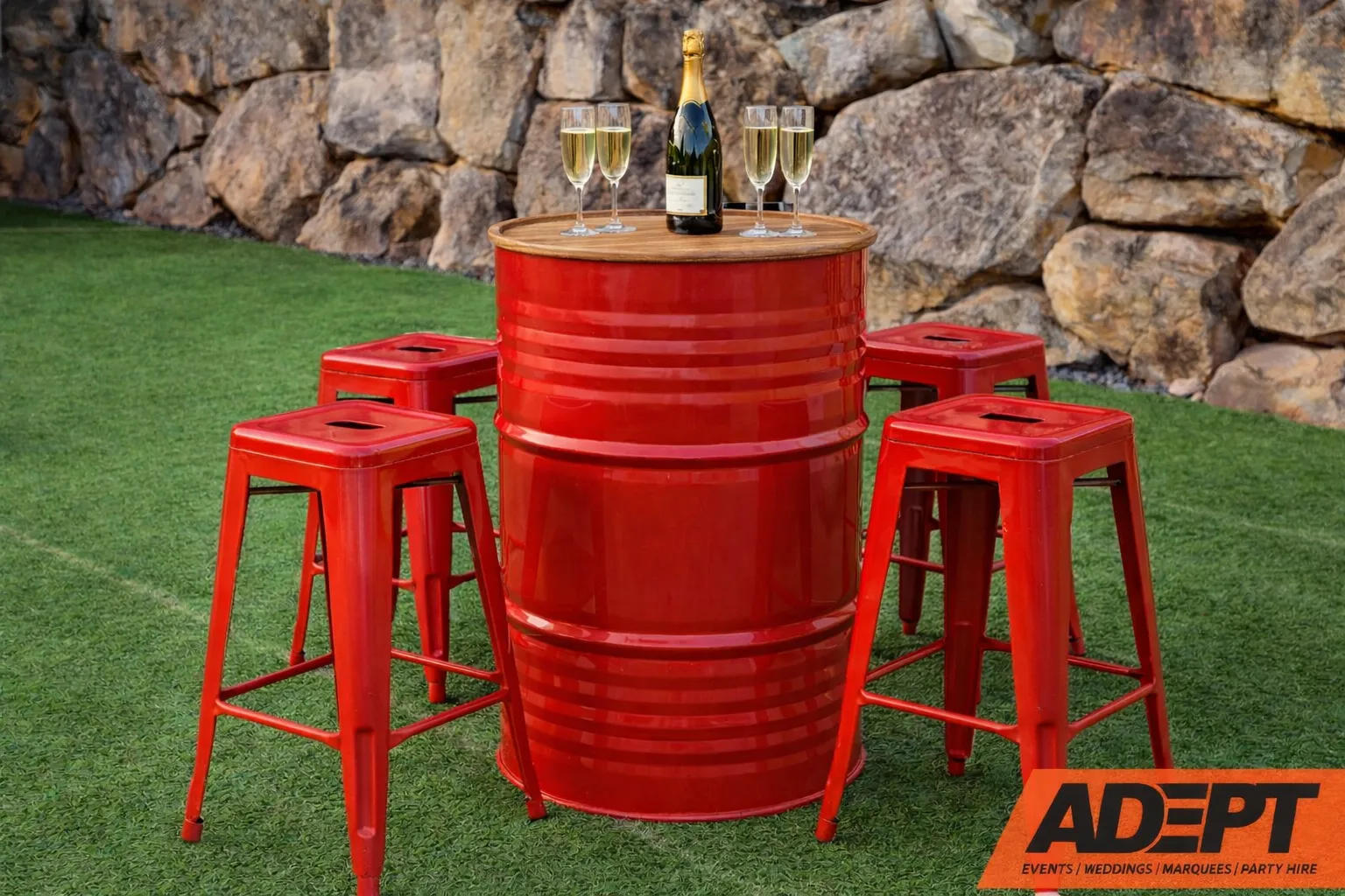 Bundle Gallon Drums & Stool 16-Piece Package