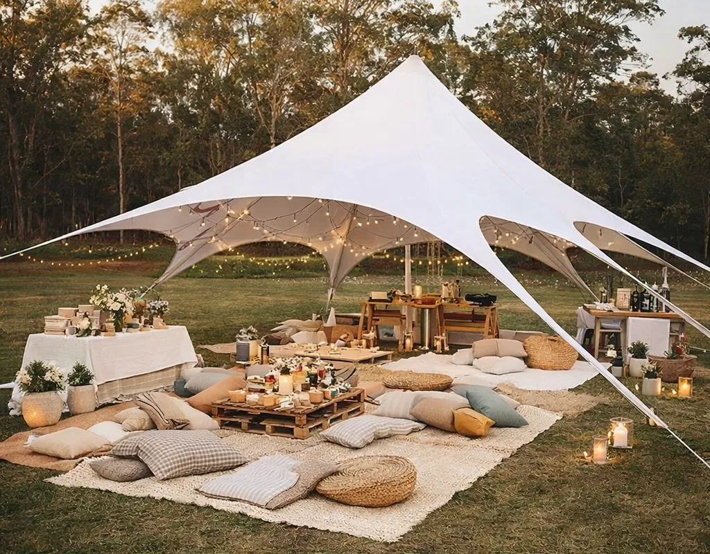 Marquee - 14 Meter Marquee Star Shade Large Marquee Hire