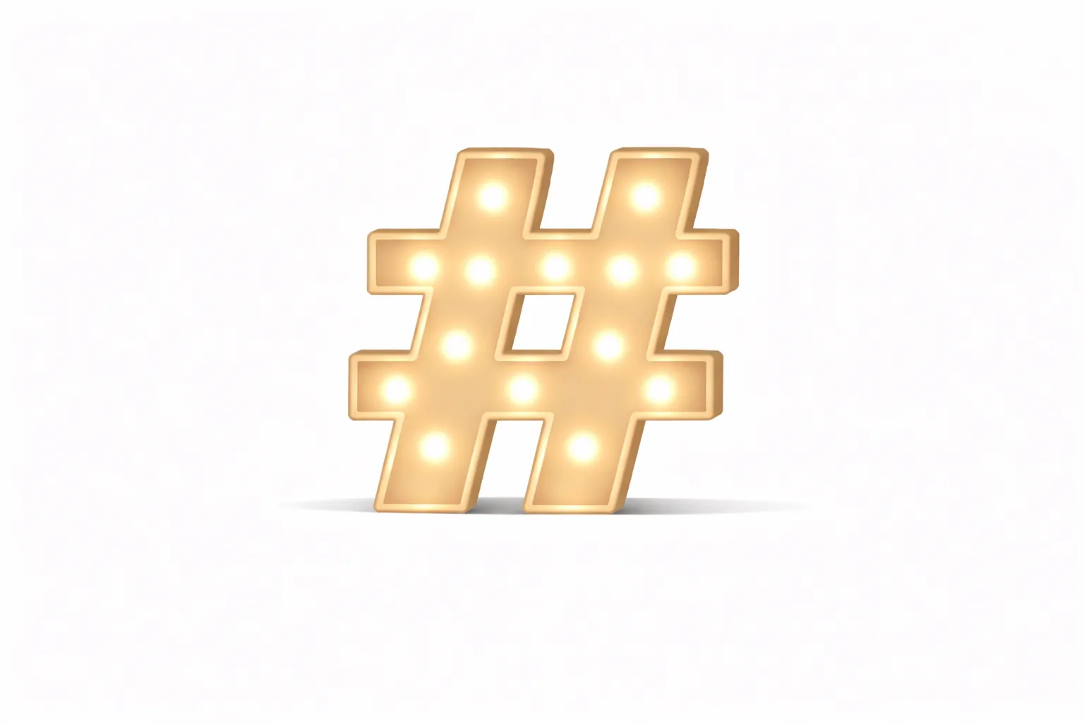 LED - Symbol # LED Light Up Symbol  – 22cm High