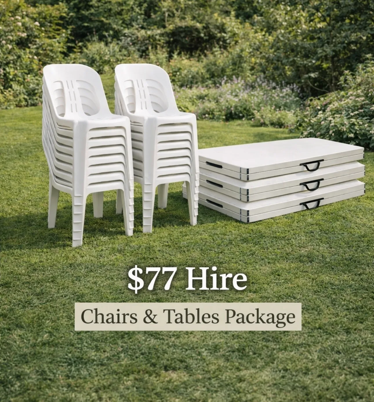 Bundle 16 Chairs and 3 Tables- suitable for 16 people 