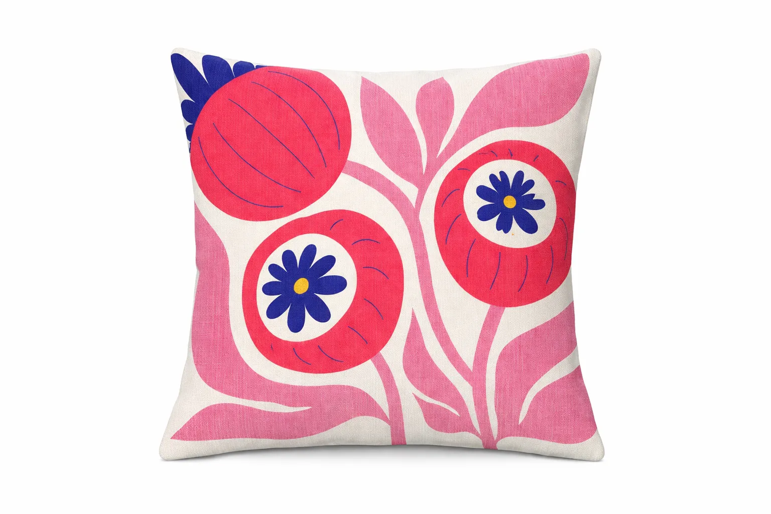 Cushion - Floral pink pattern 50x50 cm cushion 