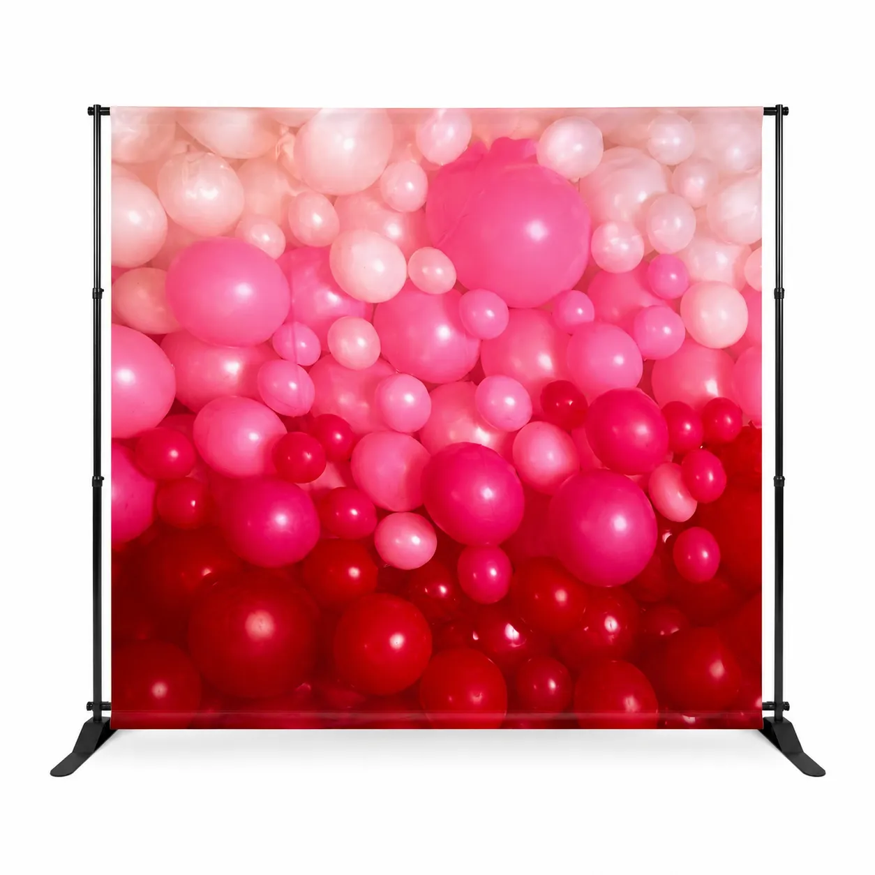 Backdrop 'Kate' Range Quality 2450x2450mm Pink Balloon Backdrop with Stand 