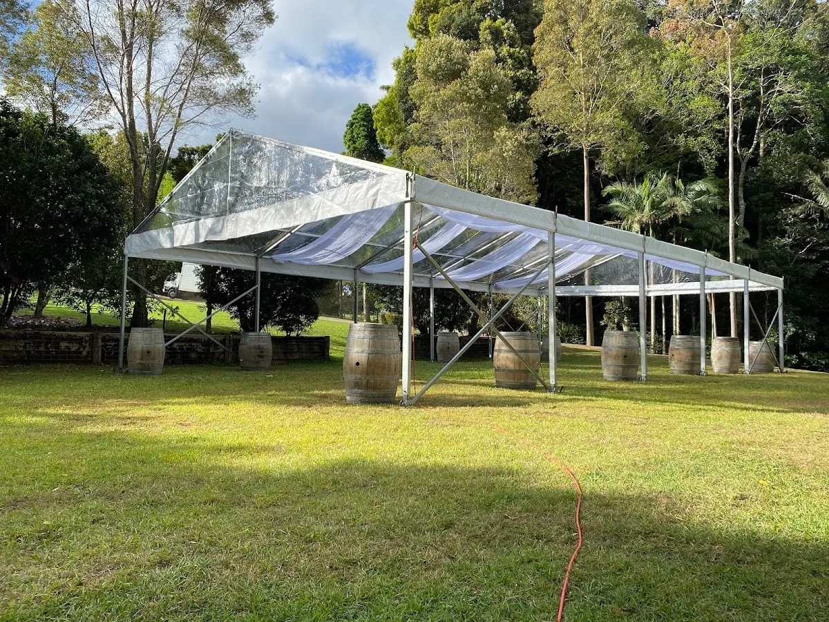 Marquee - 8 x 3 metres Structure Series WHITE ROOF (3 meters long)