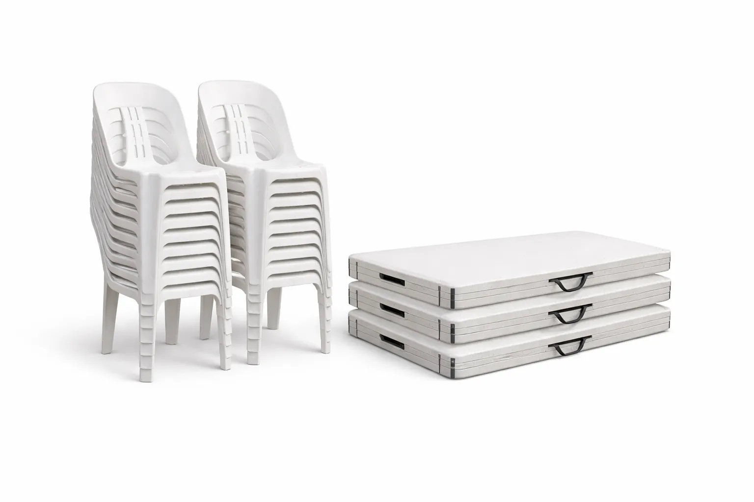 Bundle 16 Chairs and 3 Tables- suitable for 16 people 
