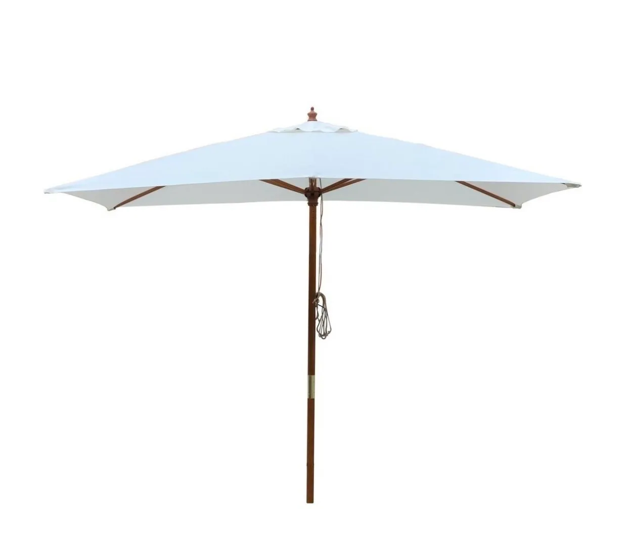 Umbrella - White 2 x 3 m Rectangle Market Umbrella 