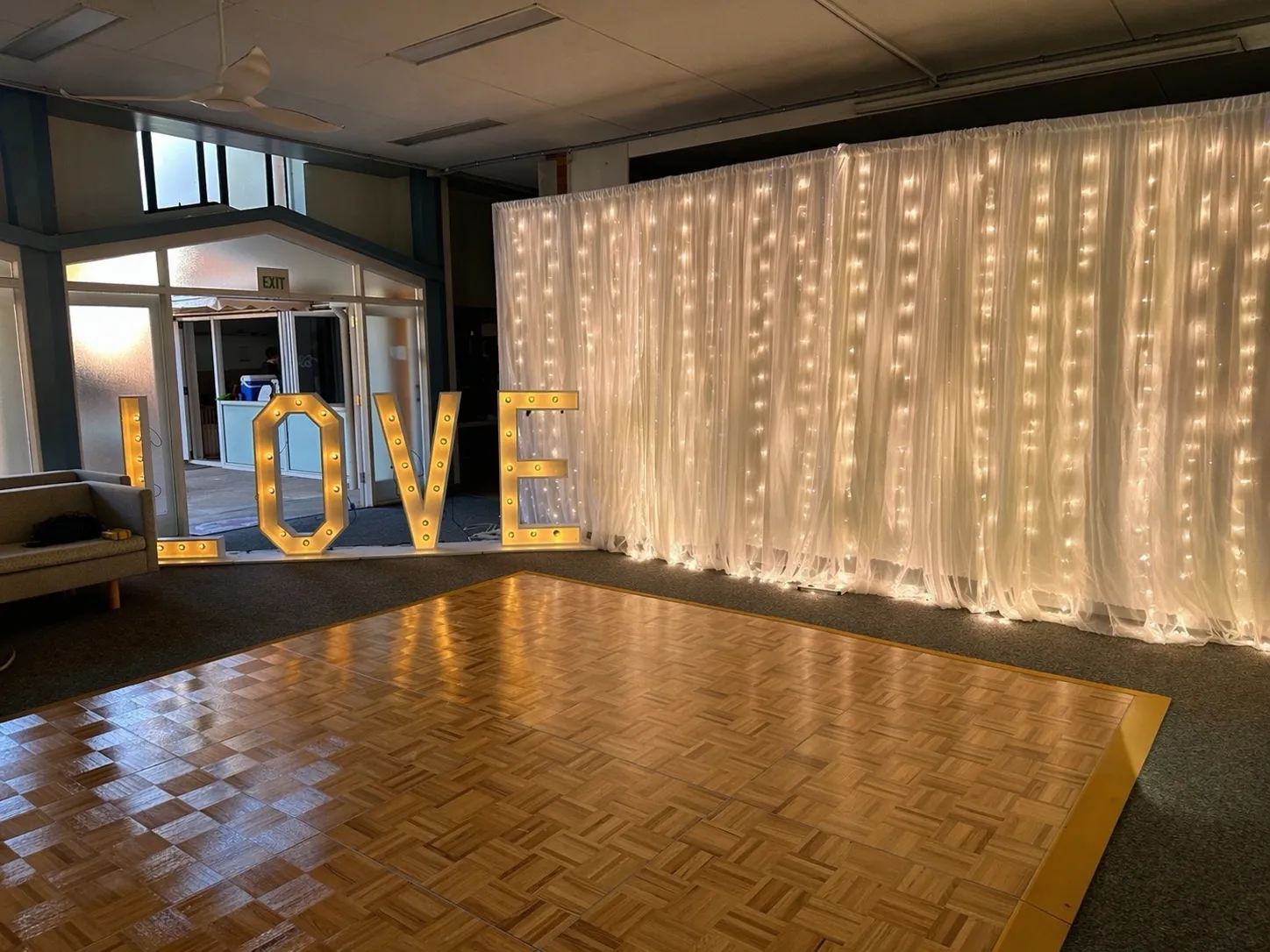 Light curtain 6 meters wide x 3 meters high