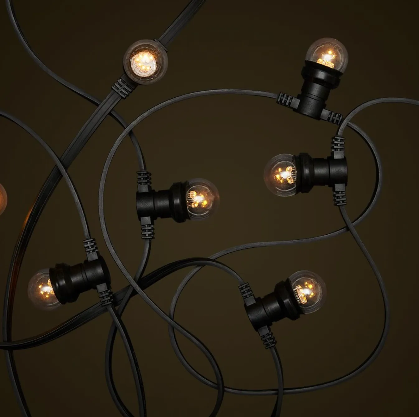 Lighting - Festoon Lights installed ZIG ZAG in Marquee per meter 