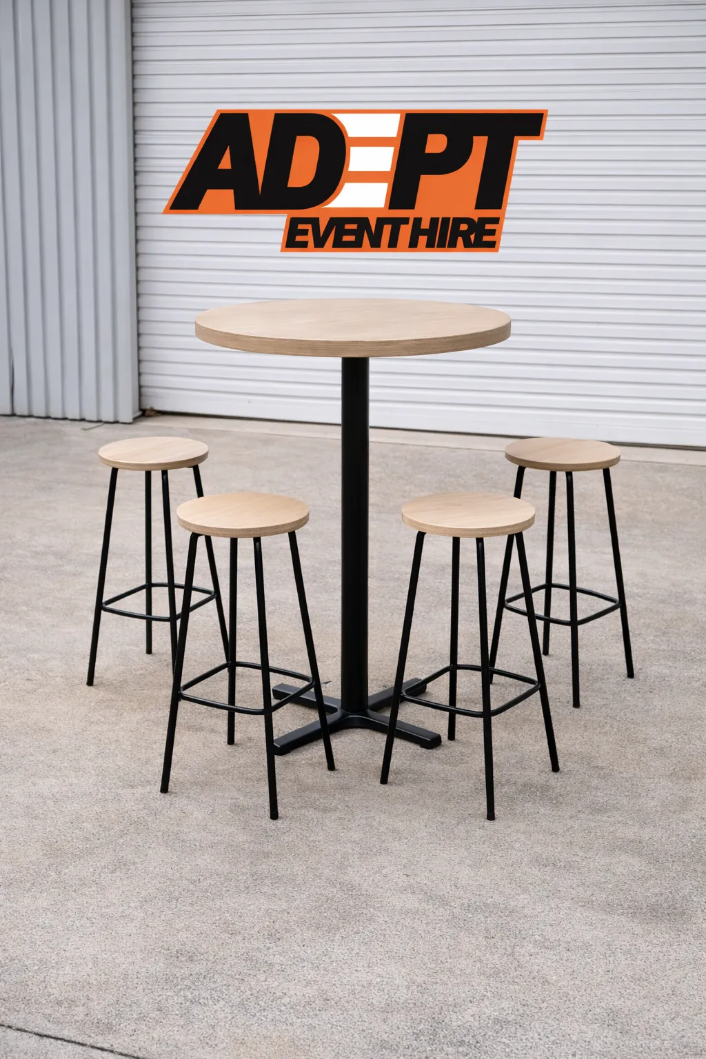 Bundle Light Timber Dry Bar Collection 2 Tables and 10 Stools 