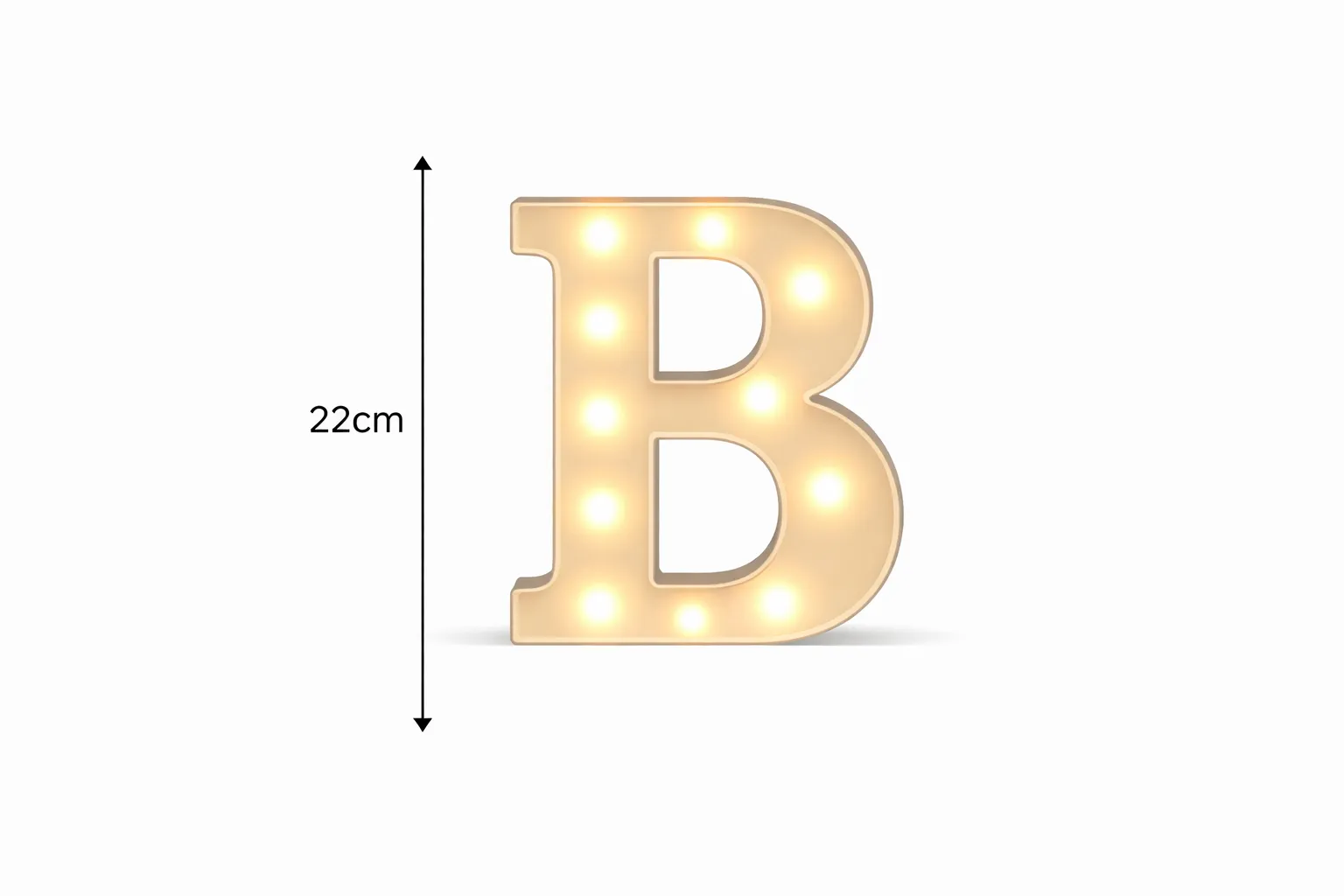 LED - Letter B LED Light Up Letter – 22cm High