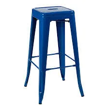 Stool - Tolix Blue Stool Premimum