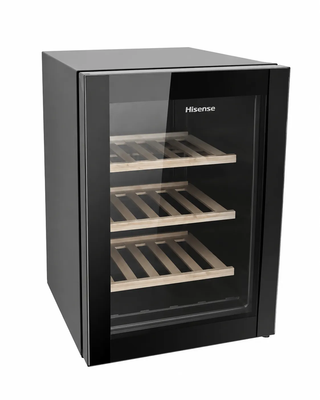 Fridge - Under counter height Bar Fridge Black with Glass Door 