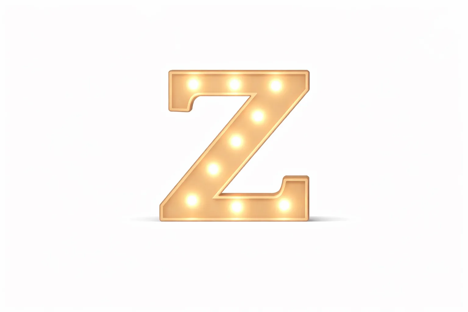 LED - Letter Z LED Light Up Letter – 22cm High