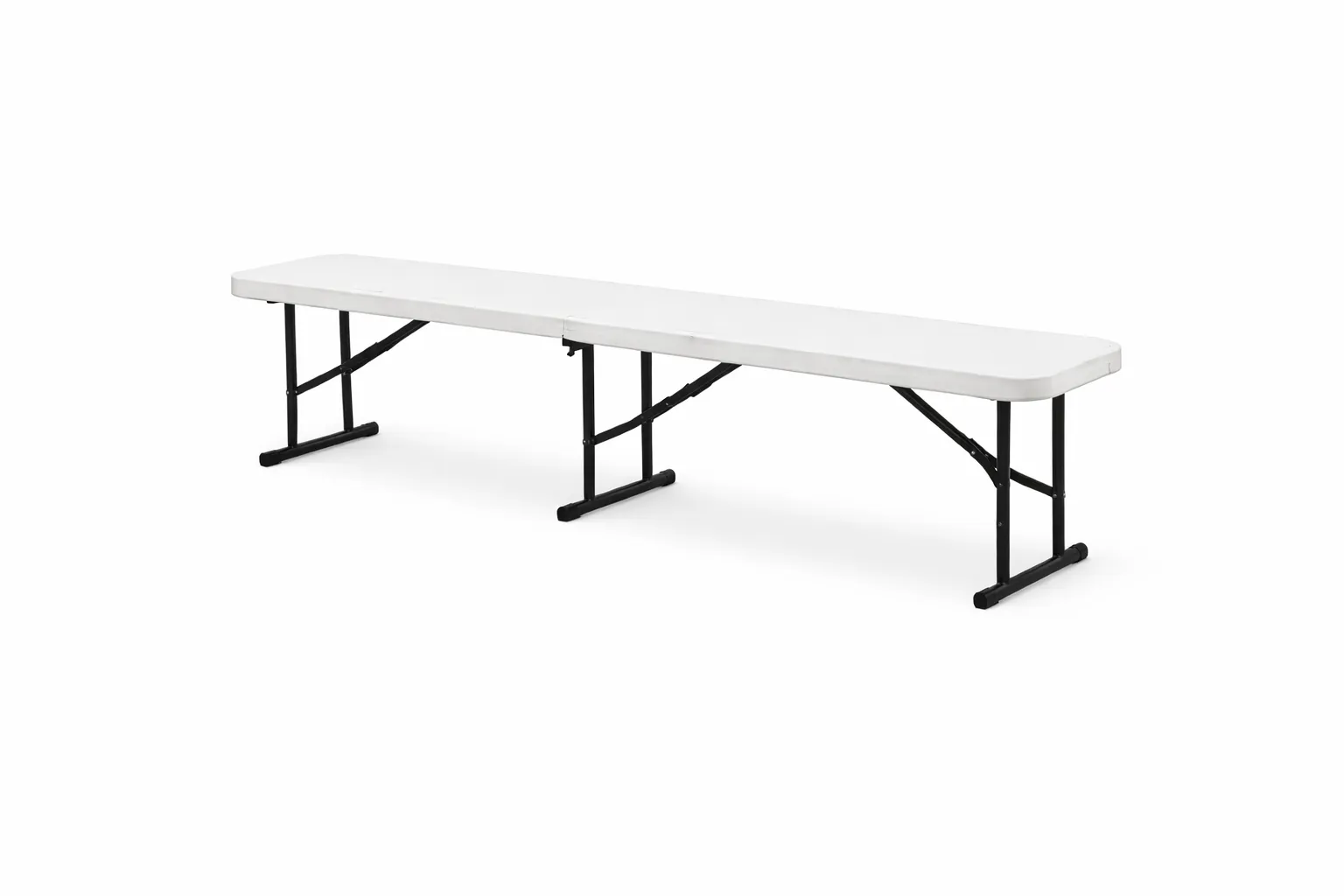 Bench White Foldable 1.55m long 