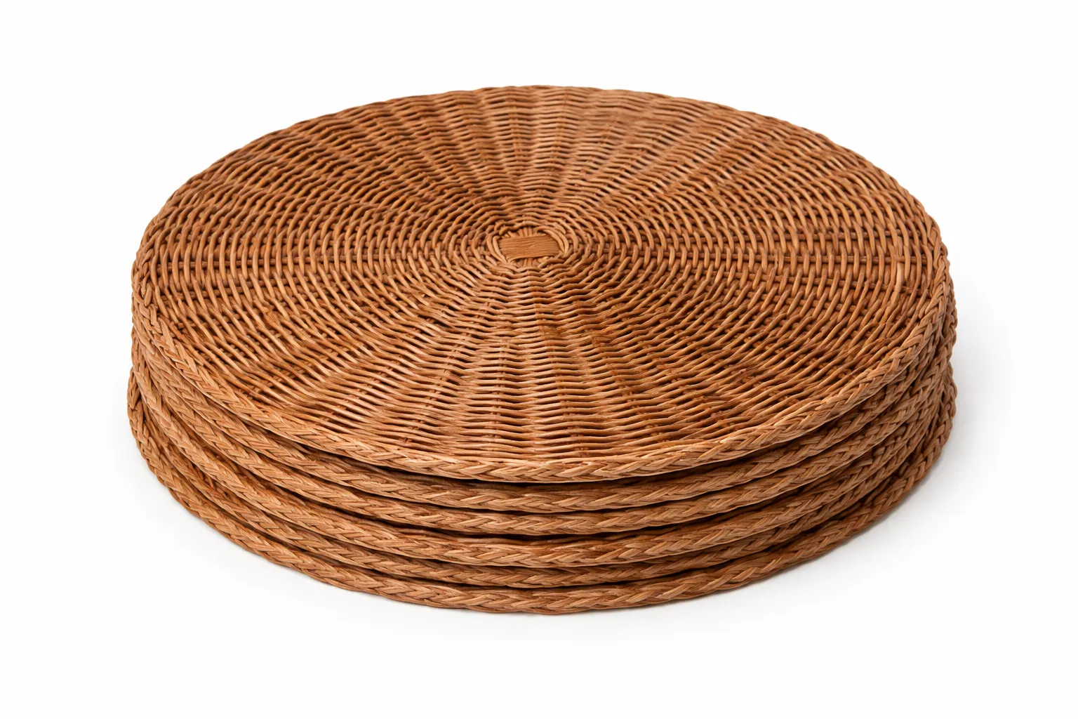 Placemats - Wickers style round large placemats 