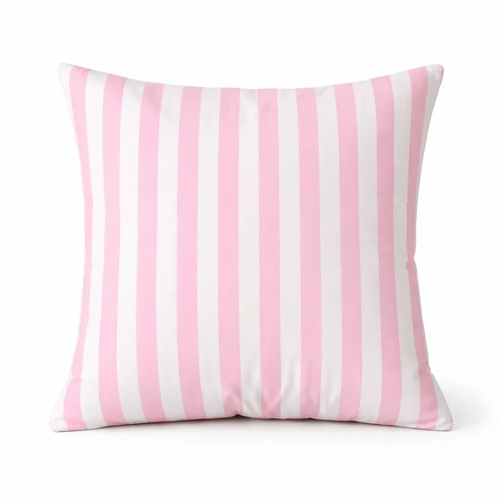 Cushion - Pink and White stripe 50x50 cm cushion 