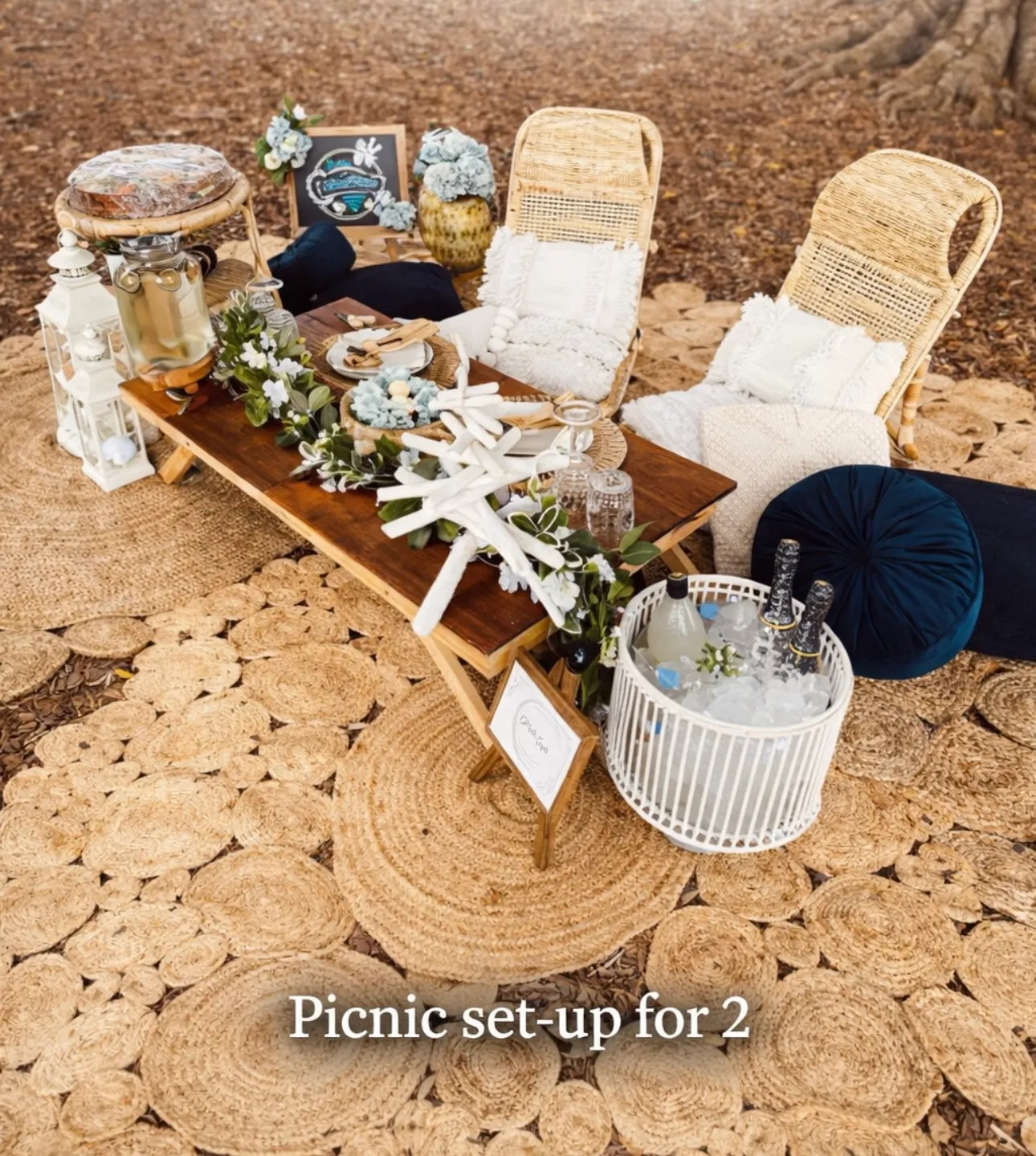 Bundle Picnic set up for 2 with chairs