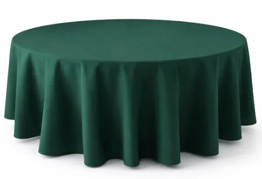 Tablecloth -  Green 305cm round (Commercial Grade, Laundered including professional pressing)