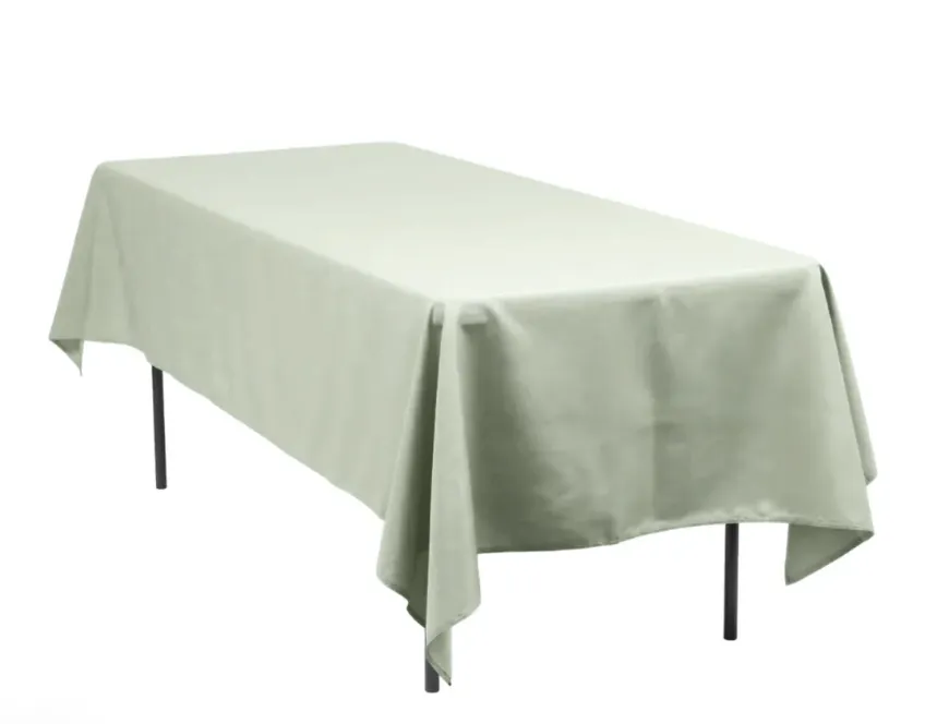 Tablecloth - Sage Green 1.53 m x 2.59m Tablecloth, commercial grade, professional pressed. 