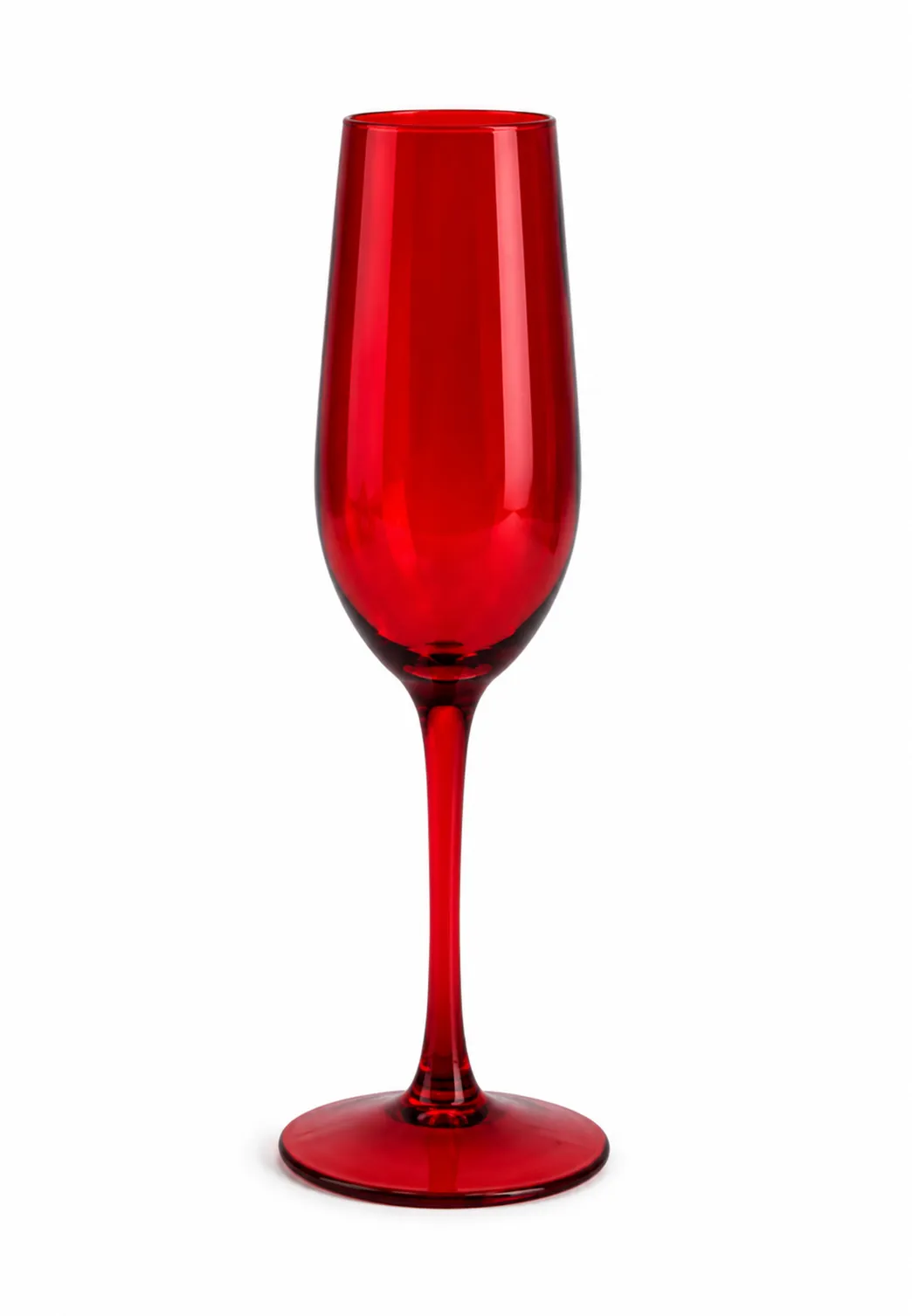Glasses - Red champagne glass 