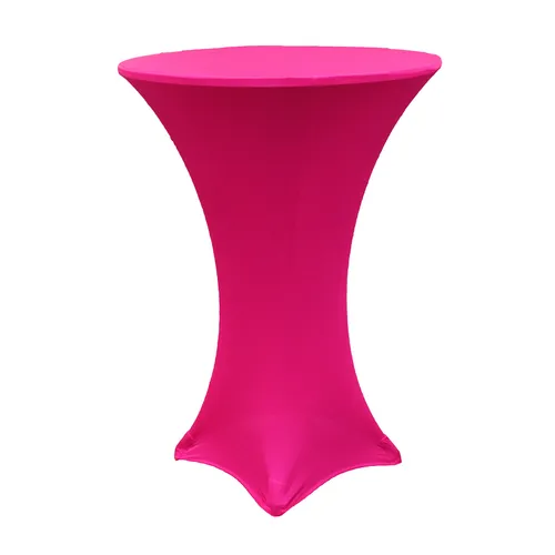Dry Bar Table Cover - Hot Pink Spandex / Lycra (Full Length)