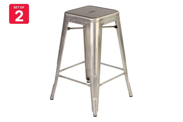 Stool - Tolix Silver 