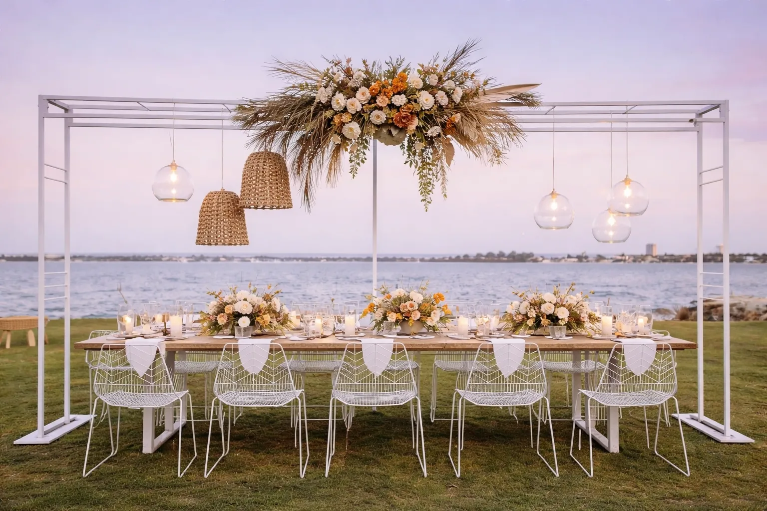 The Sit Down Dining Package for 80 for $1997 with set up 