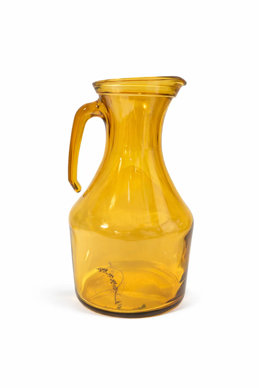 Drinks - Water Jug Glass Yellow 1.3L