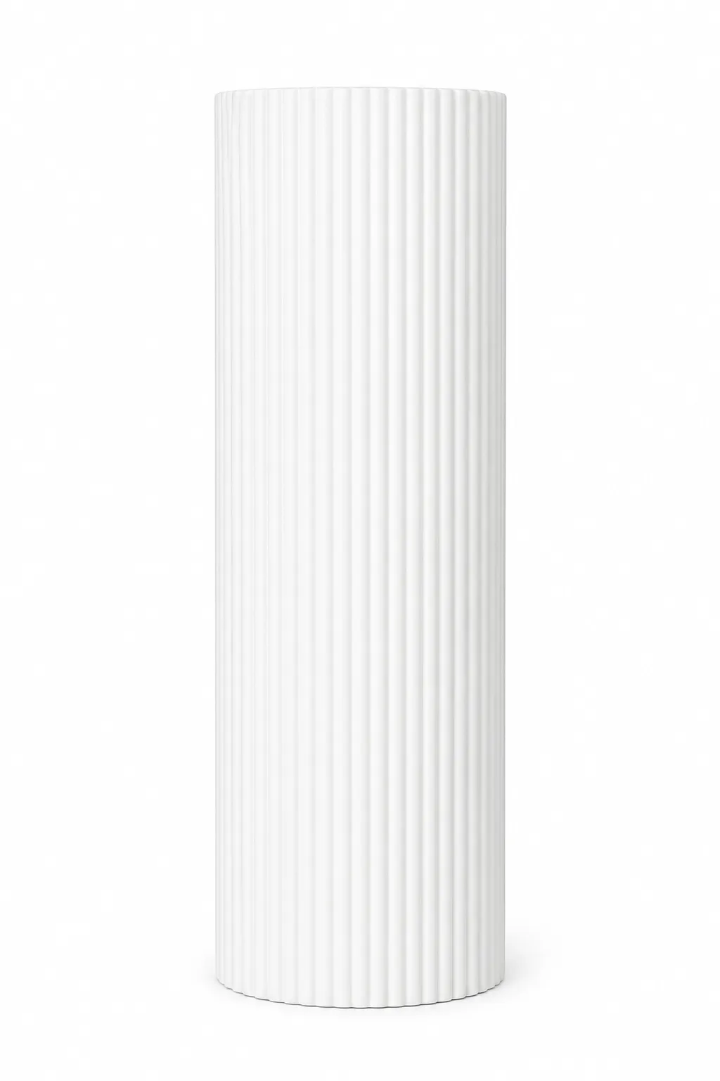 Styling - Matt White Fibreglass Plinth 110cm Tall by 33cm 