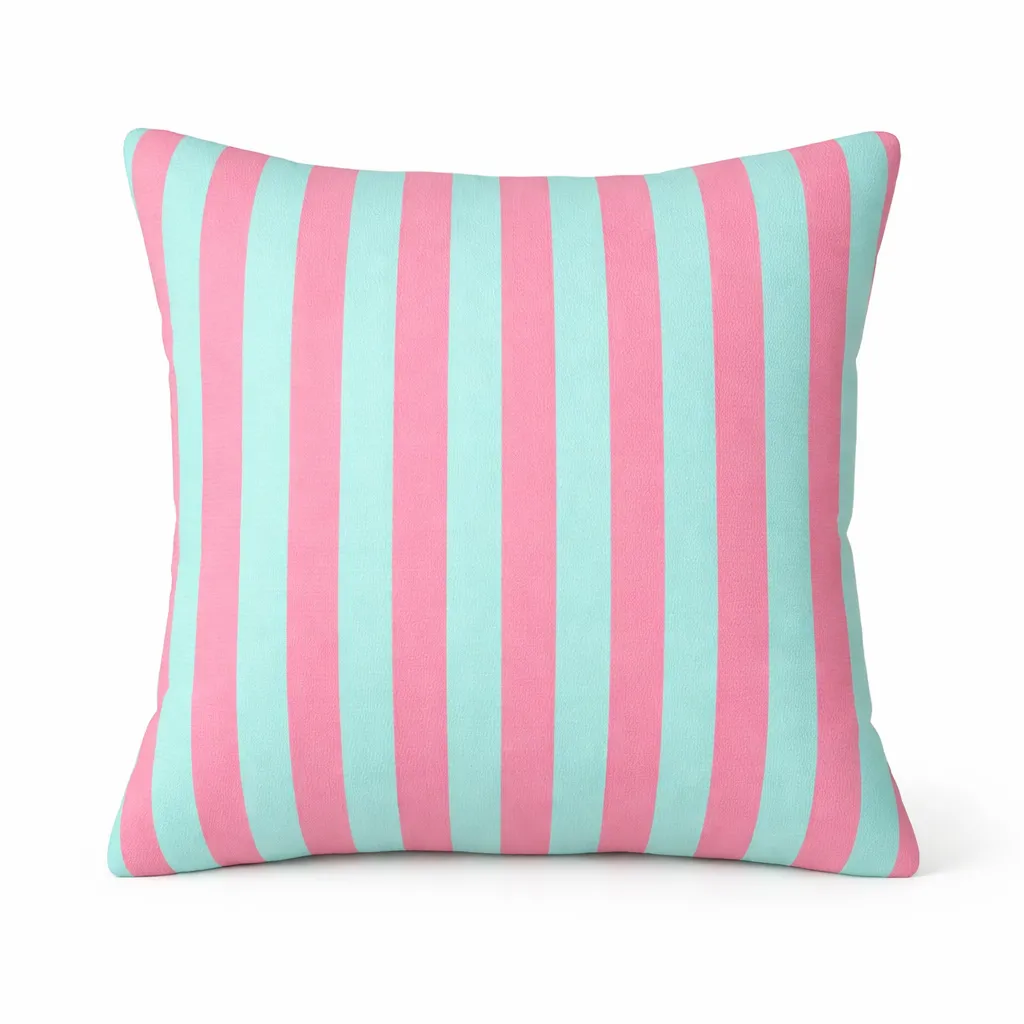 Cushion - Pink and Aqua 45x45 cm cushion 