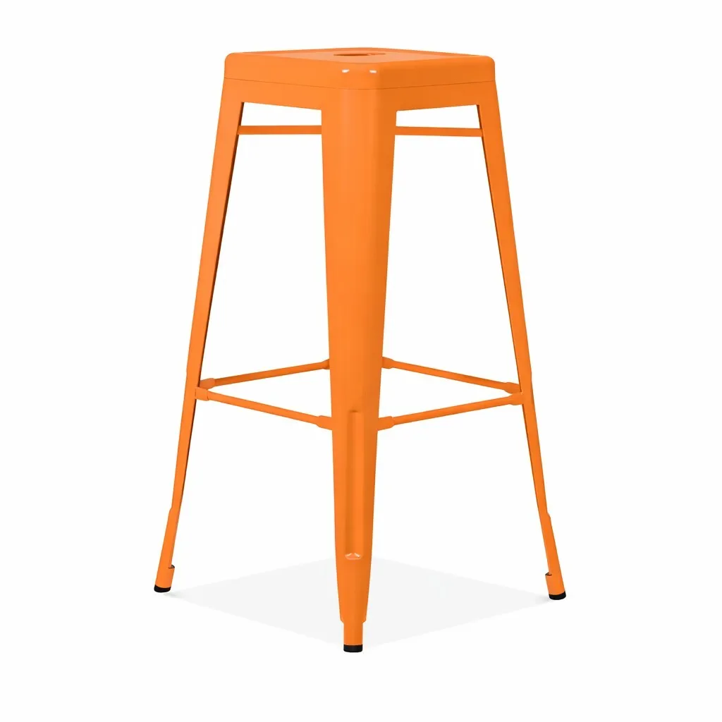 Stool - Tolix Orange 