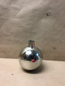 small chrome vase 
