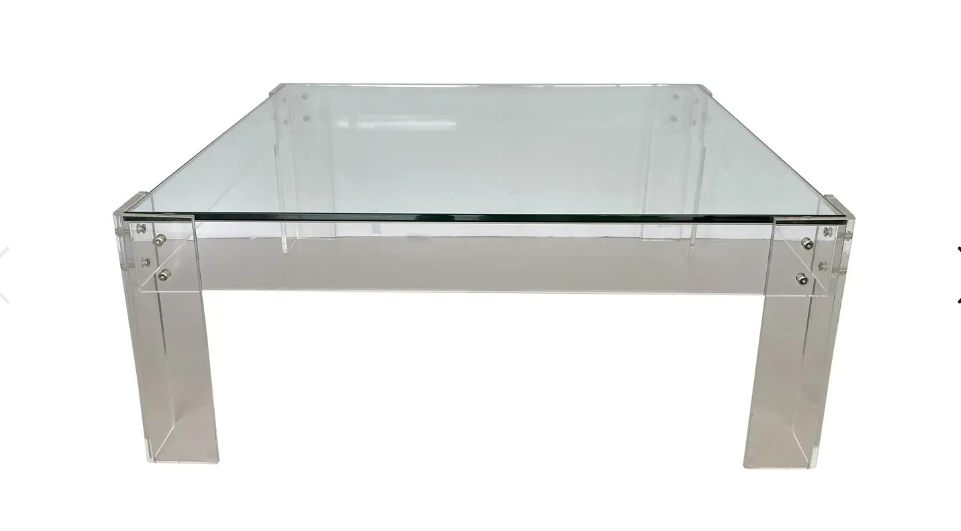 wisteria disappearing coffee table arcylic