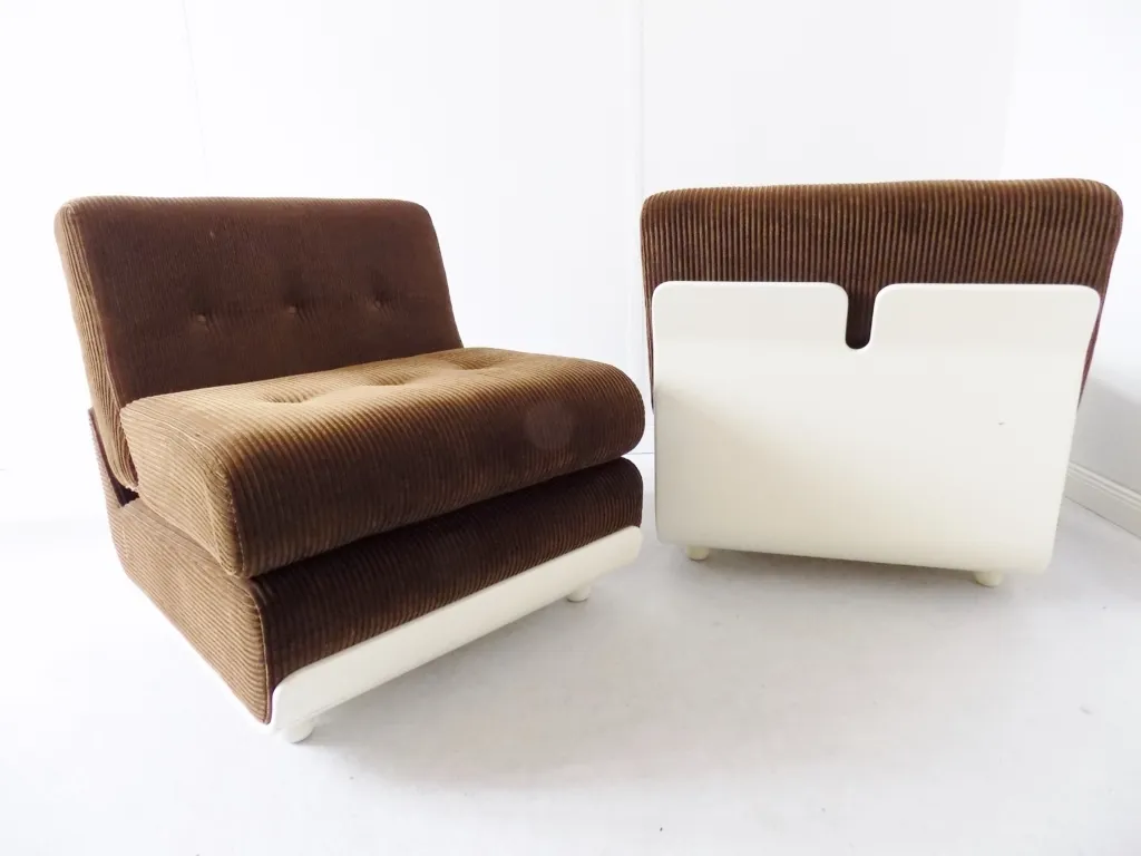 bellini C & B italia  Amanta chair 1960-1969 lounge chair x4