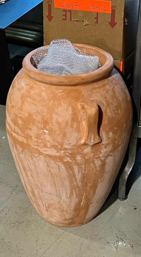 terracotta amphora vase 