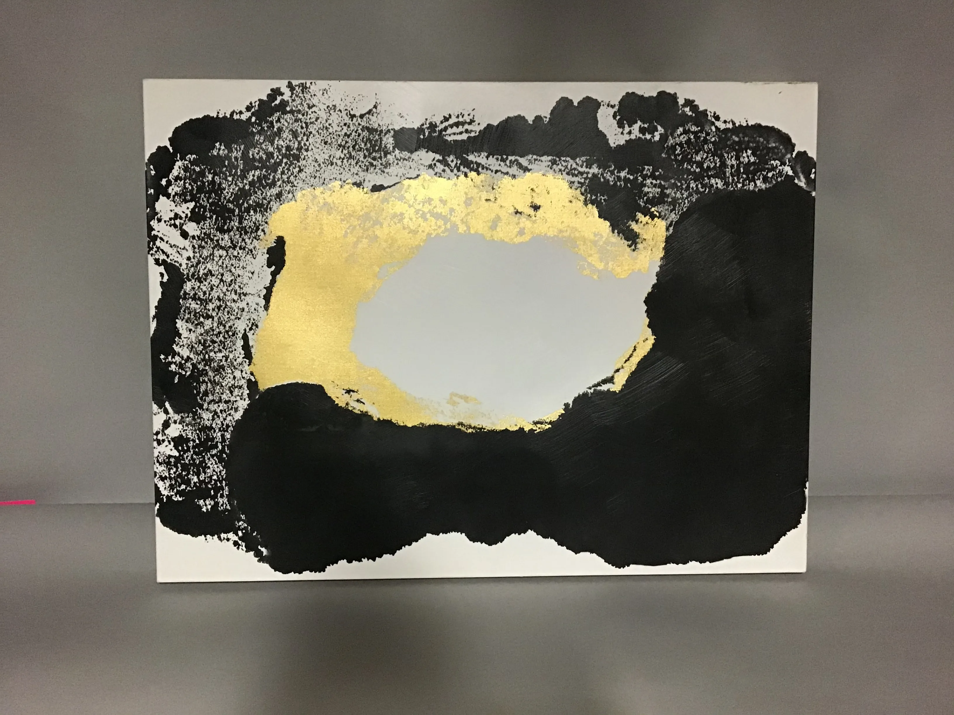 black and gold abstract art 