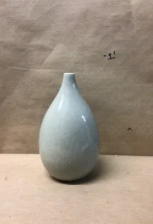 teardrop ceramic vase 10"h