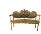 french Louis XV Loveseat french gilt gold